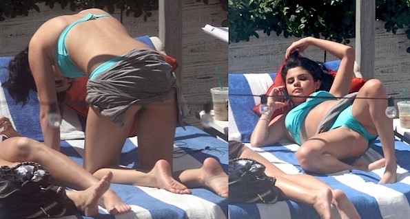 Selena gomez sunbathing