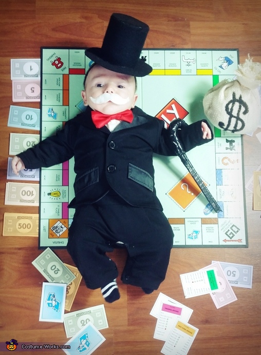 Dress up as that guy from monopoly costume ideas