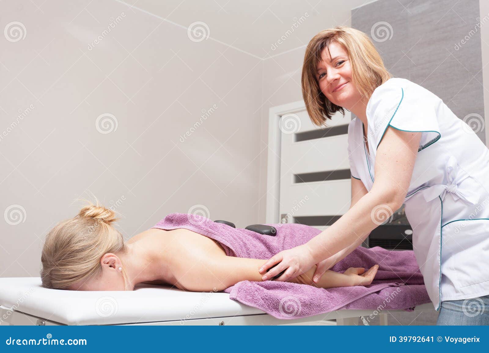 Massage with hot girl
