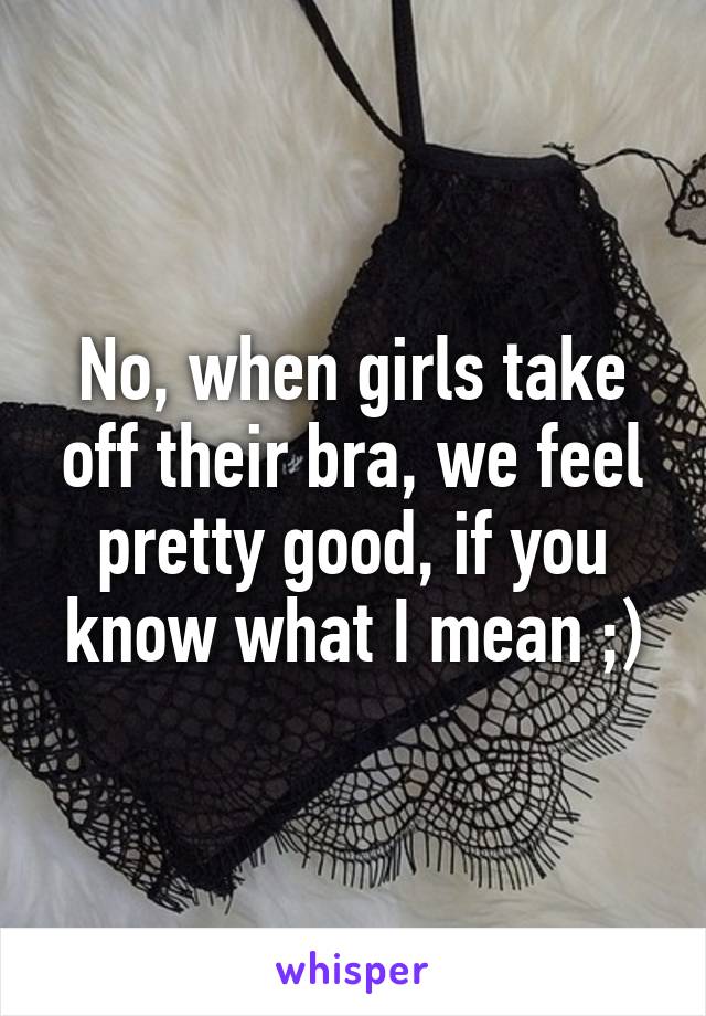 Girls taking off thier bras