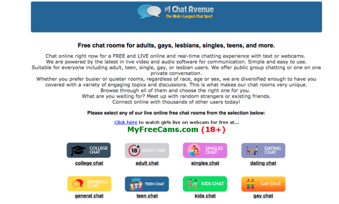 Adult chat room no credit card