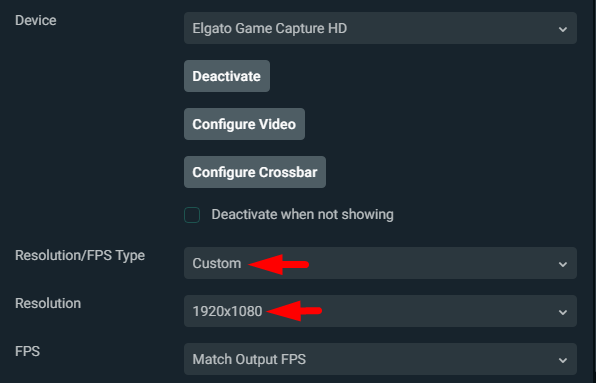 Improve video quality obs