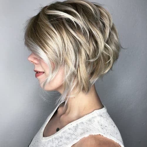 Pictures of short layered bobs