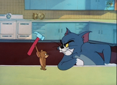 Tom and jerry fighting gif find share on giphy