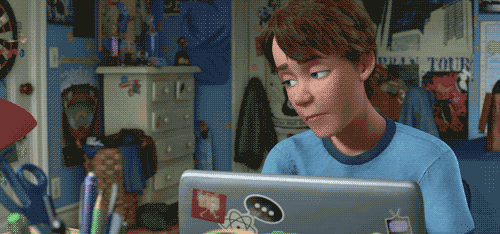 Toy story laptop gif find share on giphy